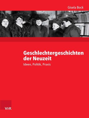 cover image of Geschlechtergeschichten der Neuzeit